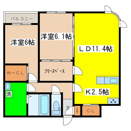 シャルールの物件間取画像